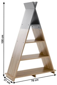 Raft pentru copii, gri / natural, BARNIE