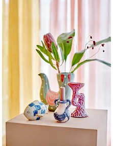 Vază verde din gresie pictată manual (înălțime 19 cm) Trudy – Bloomingville