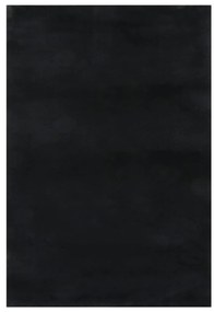 Covor lavabil moale Shaggy 160x230 cm, anti-alunecare, negru Negru, 160 x 230 cm
