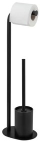 Suport hârtie igienică și perie WC LEVANTE, 2în1