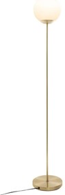 Lampa de podea cu abajur rotund, metal, 134 cm