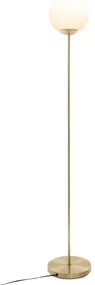 Lampa de podea cu abajur rotund, metal, 134 cm