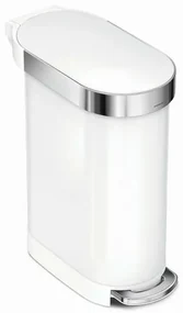 Simplehuman Coș pentru pedale Slim 45 l, alb