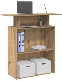vidaXL Birou de recepție Stejar Artisan 100x40x104 cm Lemn prelucrat