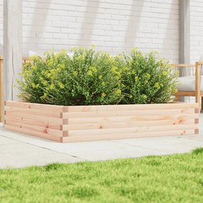 vidaXL Jardinieră de grădină, 110x110x23 cm, lemn masiv de pin