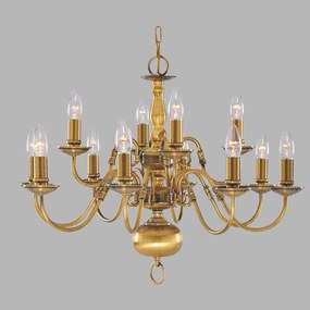 Candelabru casa scarii stil clasic Flemish alama 12L 1019-12AB SRT
