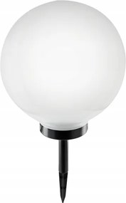 Lampă solară LED 1,2 V, 6500 K, 200 mAh, Ø 30 cm, IP44, alb/negru