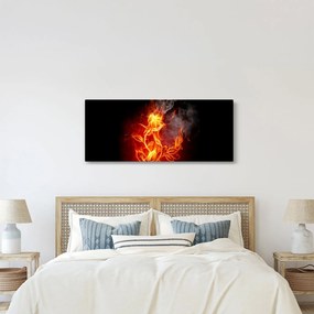 Tablou - Trandafiri în foc (120x50 cm)