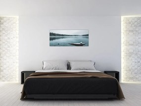 Tablou - lacul nordic înghețat (120x50 cm)