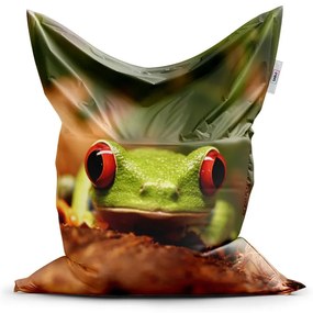 Sac de șezut Classic broască verde - pentru copii, verde / maro