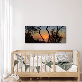 Tablou cu apus de soare (120x50 cm)