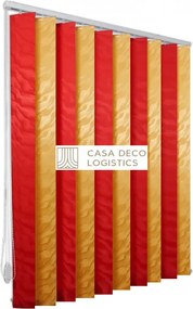 Jaluzele verticale BEATA 9605/9610 maro/rosu