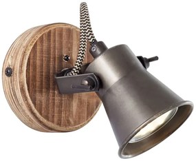 Brilliant - Aplică spot de perete SEED 1x GU10/5W/230V negru/maro