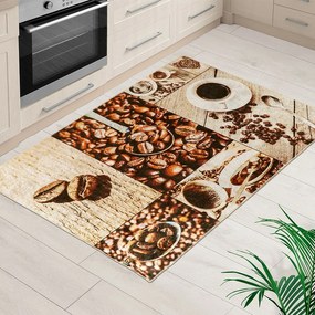 Bellatex Covor Boabe de cafea 3D, 80 x 120 cm