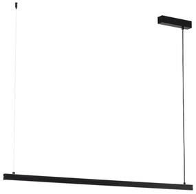 Lustra suspendata LED, 120cm, Otel, Negru, MIAMI
