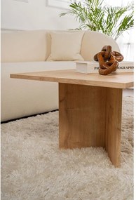 Măsuță de cafea în culoare naturală cu aspect de lemn de stejar 60x119 cm Sabin – Kalune Design