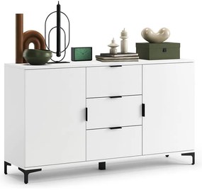 Dulap cu sertare și ușă mică LORA alb