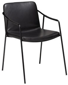 Scaun de dining din piele artificială DAN-FORM Denmark Boto, negru