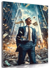 Tablou om de afaceri din Wall Street