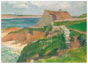 Tablou - Henri Moret, The Island of Raguenez, Brittany, reproducere (70x50 cm)