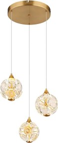 Globo 16047-3H - Lustră LED suspendată pe cablu VIRINA LED/24W/230V 3000K auriu