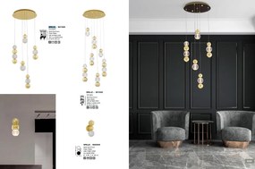 Lustra moderna cu 7 pendule LED design elegant BRILLE