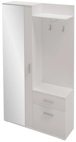 Mobilier hol Cless (Alb alpin) (cu oglindă). 1104705