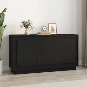 vidaXL Dulap, negru, 102x35x55 cm, lemn prelucrat