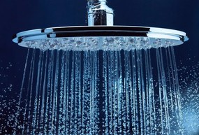Palarie dus fix Grohe Rainshower Cosmopolitan, O31 cm cu brat, limitator, montaj pe tavan, crom