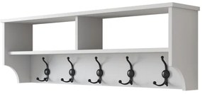 Cuier de perete RANI 120x37,2 cm alb