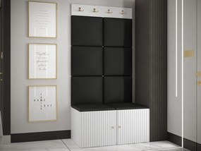 Mobilier hol Tewarota Slim IV (Alb + Negru) . 1104854