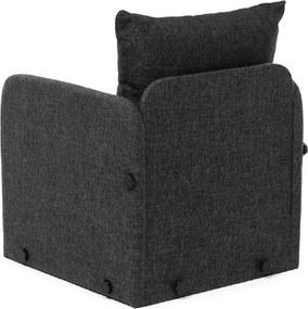 Fotoliu Extensibil Saga, gri, 200 cm x 60 cm