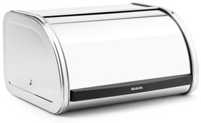 Cutie de paine Brabantia Roll Top 646888, 11 L, 31.6x26.5 cm, Structura speciala, Inox