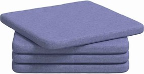 vidaXL Perne de Șezut 4 pcs Albastru Jeans 40 x 40 x 3 cm țesătură