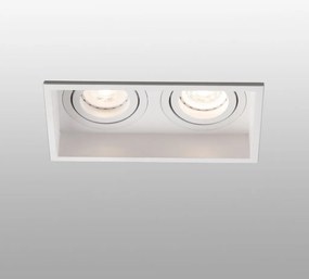 Rama Spot incastrabil tavan orientabil HYDE SQ 2L alb