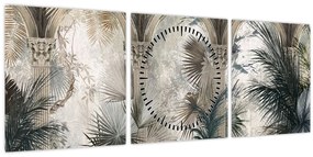 Tablou - Coloane (cu ceas) (90x30 cm)