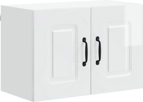 vidaXL Dulap de bucătărie Kalmar Alb lucios 60 x 31 x 40 cm