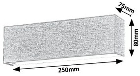 Aplica perete LED design modern Morpheus gri 5685 RX
