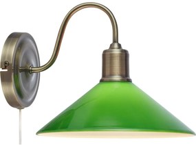 Lampă de perete Markslöjd 108866 VELA 1xE27/40W/230V alamă/verde