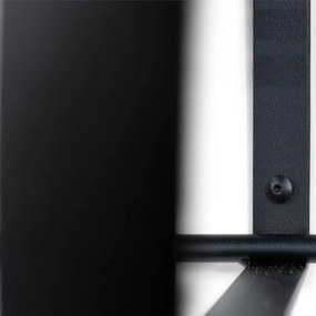 Cuier de perete negru cu raft din metal Rex – Spinder Design