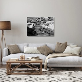 Tablou pe sticlă - O zi liniștită de toamnă (70x50 cm)