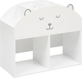 Raft pentru cărți pentru copii ursulet TEDDY, 56 x 30 x 64 cm