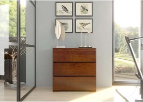 Comodă din lemn de fag maro Skandica Sandemo, 80 x 81 cm