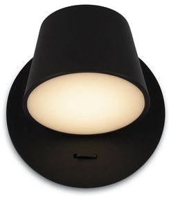 Aplica LED de perete design modern Pixel negru