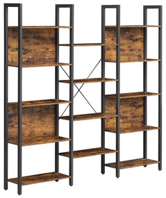 Bibliotecă NAVARO maro/negru