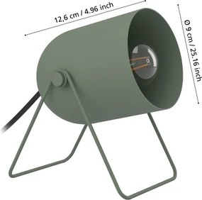 Eglo 44136 - Lampă de masă TILSTON 1xE14/8W/230V, verde