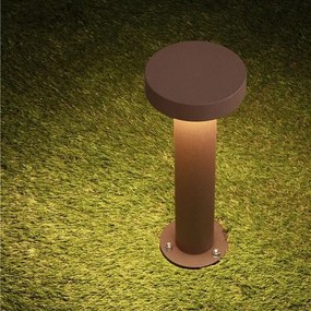 Stalp exterior IP65 LED 3000K GONG corten H-30cm