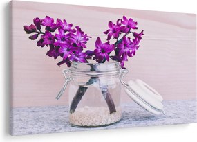 Tablou cu flori violete (90x60 cm)