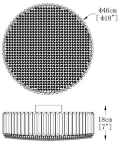 Brilagi - Lustră LED cu cristale GLAMOUR, 5x G9, 42W, 230V