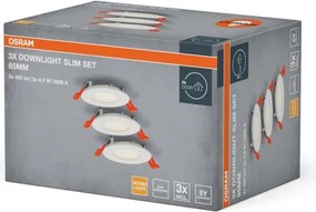 Osram - Set 3x spoturi LED încastrate SLIM, 4,5W, 230V